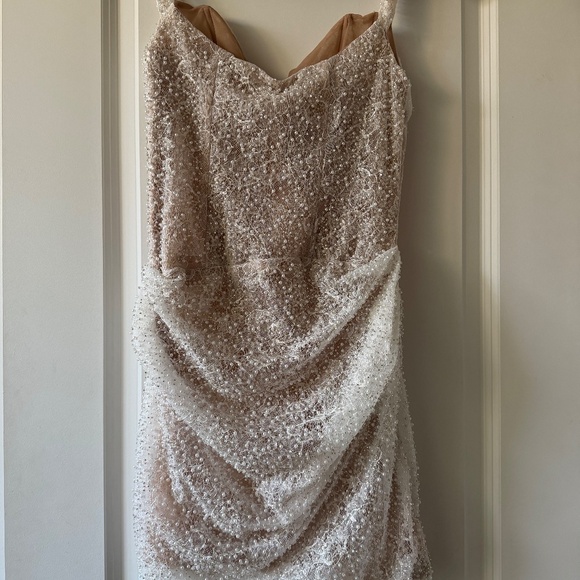 Meshki Connie Beaded Mini Dress - Nude - Picture 6 of 8
